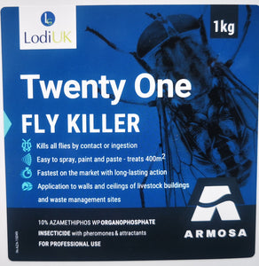 Twenty One Fly Control Wettable Powder (WP) 1Kg | Control flies on farm
